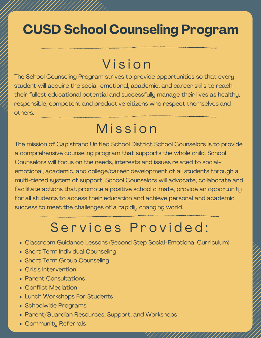 counseling program vision